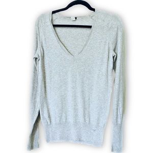J. Crew Gray V Neck Sweater